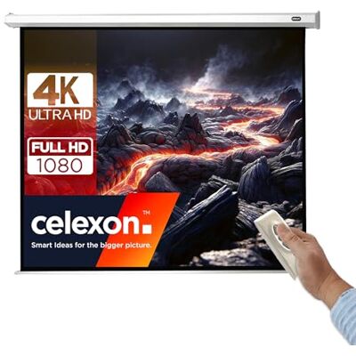 celexon schermo da proiezione Motor Economy 200 x 150 cm formato 4:3 schermo motorizzato adatto per tutti i tipi di proiezione fattore Gain di 1,2 per l'homecinema e le presentazioni adatto al montaggio a parete e a soffitto celexon schermo da proiezione Motor Economy 200 x 150 cm formato 4:3 schermo motorizzato adatto per tutti i tipi di proiezione fattore Gain di 1,2 per l'homecinema e le presentazioni adatto al montaggio a parete e a soffitto