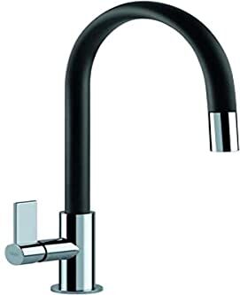 Franke Miscelatore Monocomando Lavello con erogatore Estraibile Ambient Evo  Chrome/Schwarz, 409x216 mm, 2 unità