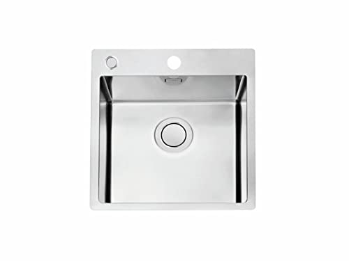 Alveus PURE UP 20 Lavello cucina incasso in acciaio, Inox satinato/spazzolato