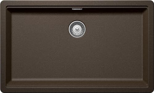 Schock Lavello Cucina Galaxy N100XLU 1 Vasca con Ganci Sottotop Inclusi,Materiale ®Cristadur, Bronze, 730x430mm