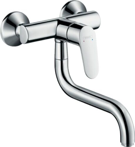 Hansgrohe Focus M41 Miscelatore cucina monocomando, a parete, bocca d'erogazione bassa, 1 getto, cromo,