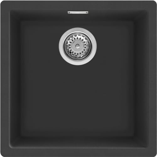 SMEG , Lavandino della cucina QUADRA, Black