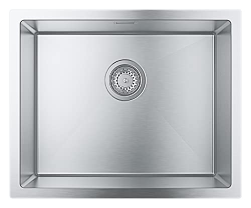 Grohe K700   1 vasca   Lavello da cucina sottotop o montaggio a filo   include: piletta automatica, sifone, set di installazione   Acciaio inox