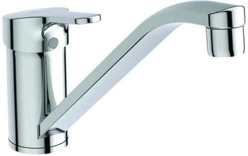 Ideal Standard Ceraflex, Miscelatore monocomando per lavello con bocca tubolare orientabile, Cromata