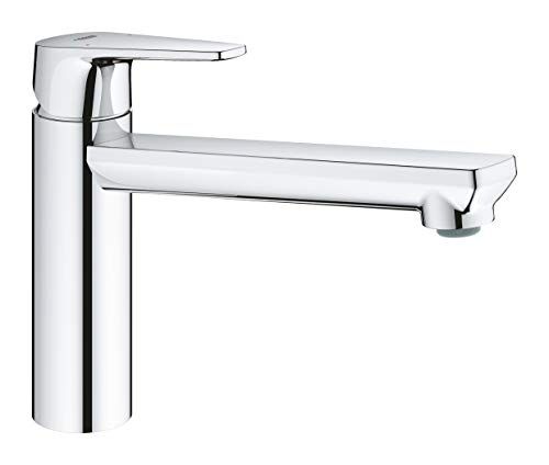 Grohe BauEdge Miscelatore per Lavello, Nero, Bocca Media