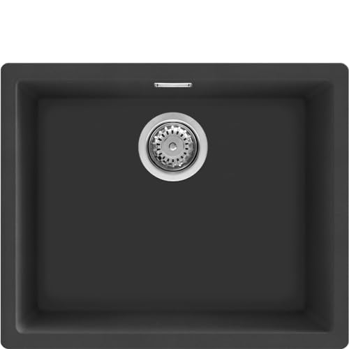 SMEG , Lavandino della cucina QUADRA, Black