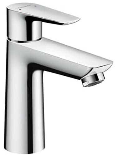 Hansgrohe Talis E Rubinetto per lavabo con push-open, Miscelatore lavabo risparmio idrico (EcoSmart) con altezza bocca 110 mm, cromo