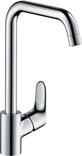 Hansgrohe Focus M41 Miscelatore cucina monocomando 260, a bassa pressione, 1 tipo di getto, Cromo,