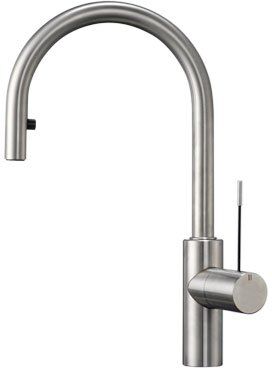 Franke KWC, Miscelatore a Leva con doccino Estraibile ONO in Acciaio Inox A 200, 10.151.102.700FL