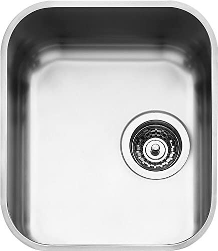 SMEG Vasca Sottotop UM34 Finitura Acciaio Inox Spazzolato da 36x42cm