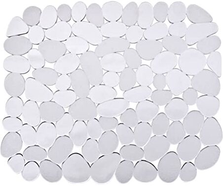 Wenko Tappetino per lavello Stone plastica, Plastica, 26 x 31 cm, Trasparente