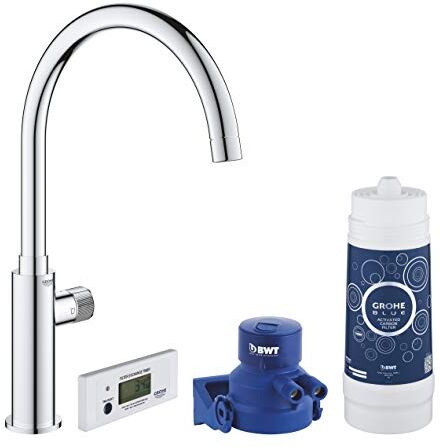 Grohe Blue Pure Mono Rubinetto per Lavello Cucina, con filtro acqua incluso