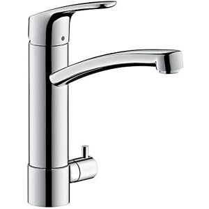 Hansgrohe Focus M41 Miscelatore cucina monocomando 200, valvola d'arresto, 1 getto, cromo, Hansgrohe Focus M41 Miscelatore cucina monocomando 200, valvola d'arresto, 1 getto, cromo,