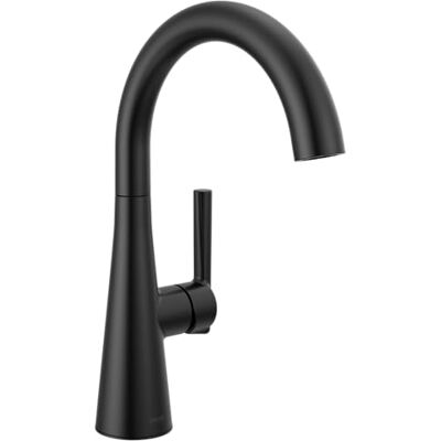 DELTA Faucet Rubinetto a barra nero, rubinetto per lavello a barra monoforo nero, rubinetti per barra bagnata, rubinetto per lavello da cucina, rubinetto per lavello da bar, nero opaco DELTA Faucet Rubinetto a barra nero, rubinetto per lavello a barra monoforo nero, rubinetti per barra bagnata, rubinetto per lavello da cucina, rubinetto per lavello da bar, nero opaco