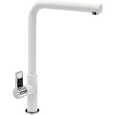 PLADOS Miscelatore cucina VENMIXL monocomando canna a 90° Bianco Latte PLADOS Miscelatore cucina VENMIXL monocomando canna a 90° Bianco Latte