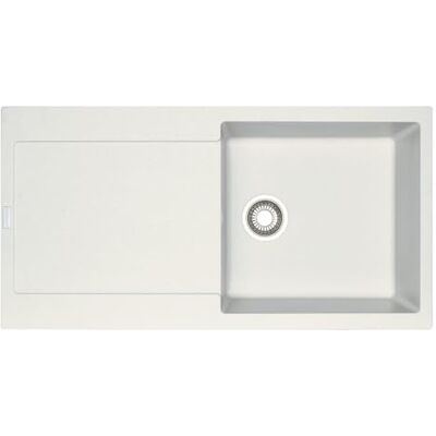 Franke MRG 611-97 Lavello con 1 vasca, 450 x 425 mm, 20 cm, 970 mm, colore: Bianco Franke MRG 611-97 Lavello con 1 vasca, 450 x 425 mm, 20 cm, 970 mm, colore: Bianco