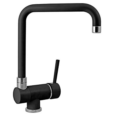 PLADOS Miscelatore cucina monocomando NOVOMIX con canna pieghevole per sottofinestra Nero Metal PLADOS Miscelatore cucina monocomando NOVOMIX con canna pieghevole per sottofinestra Nero Metal