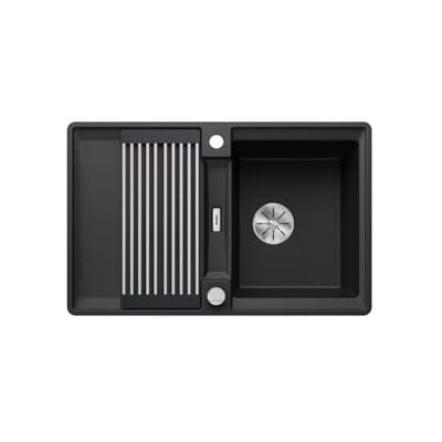 BLANCO - ADIRA 45 S-F SILGRANIT - Nero - 77x49 cm - Lavello BLANCO - ADIRA 45 S-F SILGRANIT - Nero - 77x49 cm - Lavello