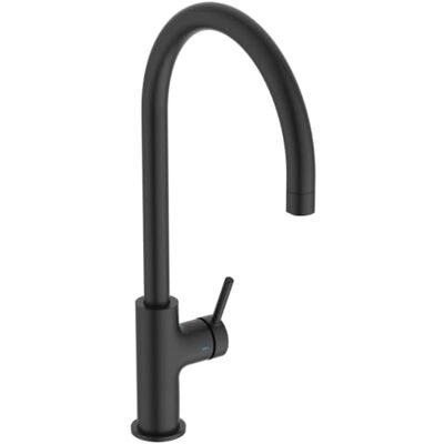 Ideal Standard Ceraline Nuovo Rubinetto da cucina, rincorsa alta – Nero Rotazione a 360°, sistema di montaggio rapido EasyFix+ Ideal Standard Ceraline Nuovo Rubinetto da cucina, rincorsa alta – Nero Rotazione a 360°, sistema di montaggio rapido EasyFix+