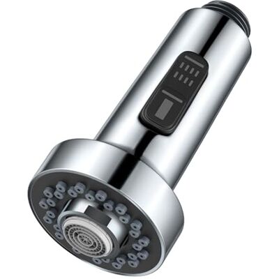 Kraus Soffione estraibile a doppia funzione, per rubinetto da cucina/bagno, parte di ricambio in cromo Kraus Soffione estraibile a doppia funzione, per rubinetto da cucina/bagno, parte di ricambio in cromo
