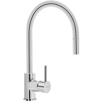 Schock Miscelatore Aquastar, Monocomando con Doccetta Estraibile, Colore Cromato, h394.5mm Schock Miscelatore Aquastar, Monocomando con Doccetta Estraibile, Colore Cromato, h394.5mm