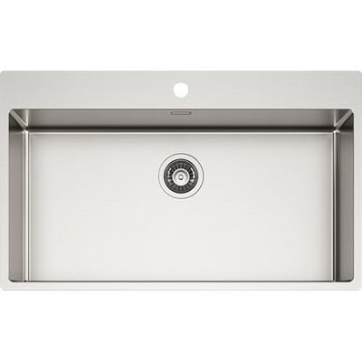 Schock Lavello Cucina NEW TECHNICK PLUS N100 XXL Acciaio Inox 304, 850X510, interno vasca 800x400, Lavello 1 Vasca in Acciao Inox Spazzolato, Abbinabile con Miscelatori, Piani Cottura e Forni Schock Lavello Cucina NEW TECHNICK PLUS N100 XXL Acciaio Inox 304, 850X510, interno vasca 800x400, Lavello 1 Vasca in Acciao Inox Spazzolato, Abbinabile con Miscelatori, Piani Cottura e Forni