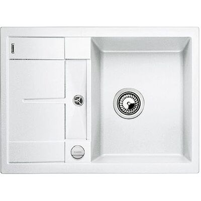 Blanco METRA 45 S Compact – Lavello rettangolare in granito per basi di lavello con larghezza di 45 cm – SILGRANIT – Piccolo Gocciolatoio – Bianco – Blanco METRA 45 S Compact – Lavello rettangolare in granito per basi di lavello con larghezza di 45 cm – SILGRANIT – Piccolo Gocciolatoio – Bianco –
