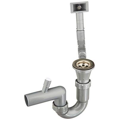 DEANTE Sifone per Lavelli in Acciaio Inox con Vasca Singola , Grigio DEANTE Sifone per Lavelli in Acciaio Inox con Vasca Singola , Grigio
