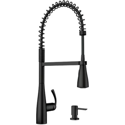 Moen Essie Rubinetto da cucina ad arco alto, monocomando, colore: nero opaco Moen Essie Rubinetto da cucina ad arco alto, monocomando, colore: nero opaco