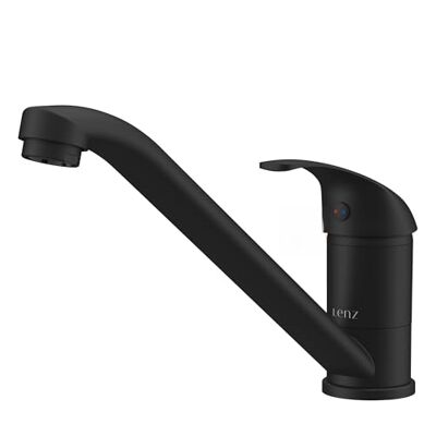 Lenz Rubinetto da cucina AURORA a bassa pressione, in nero opaco, orientabile a 360°, superficie anti-impronte, per sottopiano o caldaie senza pressione Lenz Rubinetto da cucina AURORA a bassa pressione, in nero opaco, orientabile a 360°, superficie anti-impronte, per sottopiano o caldaie senza pressione