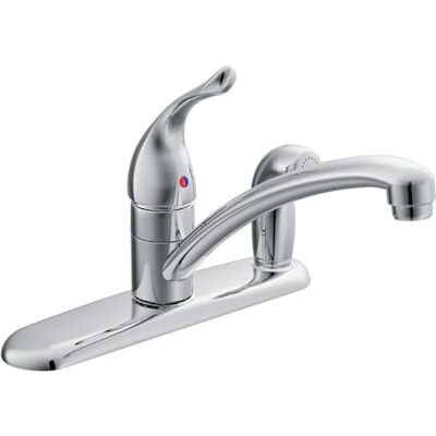 Moen Chateau one-handle Low ARC Kitchen Faucet, Chrome Moen Chateau one-handle Low ARC Kitchen Faucet, Chrome
