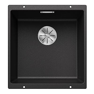 Blanco SUBLINE 400-U – Lavello da cucina in granito sotto-top per basi di lavello con larghezza di 50 cm – SILGRANIT – Grigio – 523422 Blanco SUBLINE 400-U – Lavello da cucina in granito sotto-top per basi di lavello con larghezza di 50 cm – SILGRANIT – Grigio – 523422