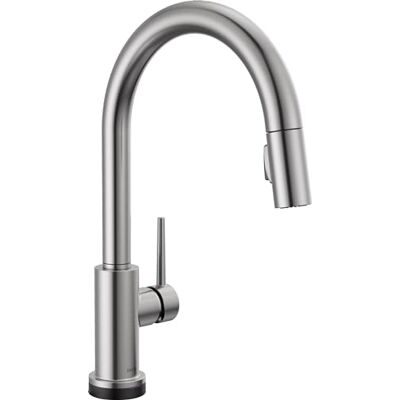 DELTA Faucet Trinsic Single Handle pull-down Kitchen Faucet with TOUCH2O Technology e magnetico docking, Arctic stainless DELTA Faucet Trinsic Single Handle pull-down Kitchen Faucet with TOUCH2O Technology e magnetico docking, Arctic stainless