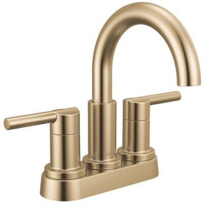 DELTA Nicoli Centerset, rubinetto da bagno con 2 maniglie in bronzo champagne, rubinetto per lavello da bagno , rubinetto da bagno dorato a 3 fori, bronzo DELTA Nicoli Centerset, rubinetto da bagno con 2 maniglie in bronzo champagne, rubinetto per lavello da bagno , rubinetto da bagno dorato a 3 fori, bronzo