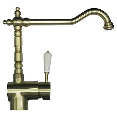 Argo Rubinetto canna antica lavello cucina, finitura ottone antico, rotazione canna 360°, modello 2471/10J Argo Rubinetto canna antica lavello cucina, finitura ottone antico, rotazione canna 360°, modello 2471/10J
