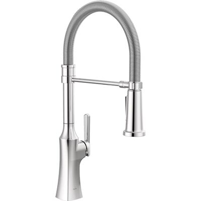 DELTA Faucet Ermelo Pro Rubinetto da cucina in stile commerciale, rubinetti da cucina con spruzzatore estraibile cromato, rubinetto per lavello da cucina con aggancio magnetico, cromato DELTA Faucet Ermelo Pro Rubinetto da cucina in stile commerciale, rubinetti da cucina con spruzzatore estraibile cromato, rubinetto per lavello da cucina con aggancio magnetico, cromato
