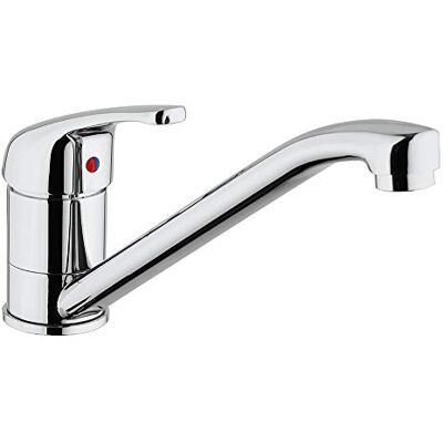 Paini – Rubinetto Miscelatore Monocomando Cucina, Lavello, Cromato, Leva superiore orientabile con Bocca bassa Coassiale, Design classico, interamente prodotto e lavorato in Italia Paini – Rubinetto Miscelatore Monocomando Cucina, Lavello, Cromato, Leva superiore orientabile con Bocca bassa Coassiale, Design classico, interamente prodotto e lavorato in Italia