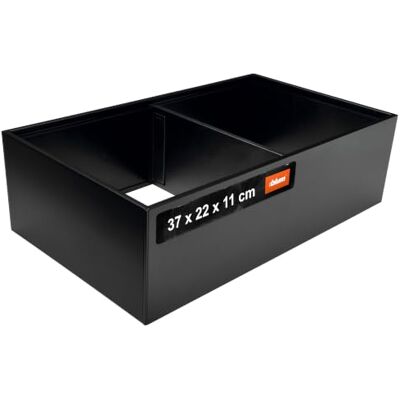 Blum AMBIA-LINE Organizer per cassetti in acciaio verniciato a polvere, ideale per l'uso in cucina, bagno e soggiorno, espandibile modulare, 37 x 22 x 11 cm, con piastra magnetica, nero carbonio Blum AMBIA-LINE Organizer per cassetti in acciaio verniciato a polvere, ideale per l'uso in cucina, bagno e soggiorno, espandibile modulare, 37 x 22 x 11 cm, con piastra magnetica, nero carbonio