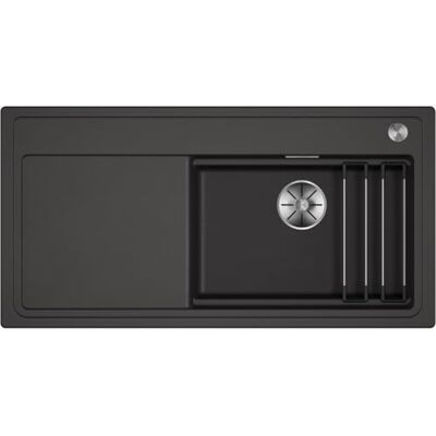 Blanco ETAGON XL 6S Lavello in granito in SILGRANIT grigio roccia, tipo di montaggio: incasso dall'alto, per mobili da 60 cm di larghezza, concetto di sistema con guide ETAGON versatili, 100 x 51 x Blanco ETAGON XL 6S Lavello in granito in SILGRANIT grigio roccia, tipo di montaggio: incasso dall'alto, per mobili da 60 cm di larghezza, concetto di sistema con guide ETAGON versatili, 100 x 51 x