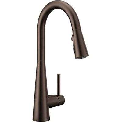 Moen Elegante rubinetto da cucina con maniglia ad arco alto estraibile con Power Clean, bronzo lucidato a olio Moen Elegante rubinetto da cucina con maniglia ad arco alto estraibile con Power Clean, bronzo lucidato a olio