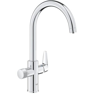 Grohe Blue Pure BauCurve Rubinetto Filtro Acqua, Bocca a Curva, Filtro Carboni Attivi, Canali Acqua Separati, Cromo, Grohe Blue Pure BauCurve Rubinetto Filtro Acqua, Bocca a Curva, Filtro Carboni Attivi, Canali Acqua Separati, Cromo,
