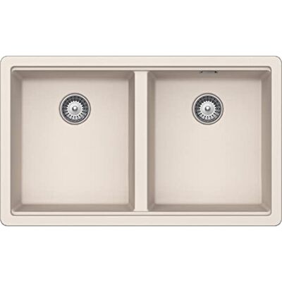 Schock Lavello Cucina 'BROOKLYN N200U New Alumina,732x438, Interno Vasche 694X400, Lavello 2 Vasca Cristalite, Abbinabile con Miscelatori, Piani Cottura e Forni, Bordo Funzionale per Accessori Schock Lavello Cucina 'BROOKLYN N200U New Alumina,732x438, Interno Vasche 694X400, Lavello 2 Vasca Cristalite, Abbinabile con Miscelatori, Piani Cottura e Forni, Bordo Funzionale per Accessori
