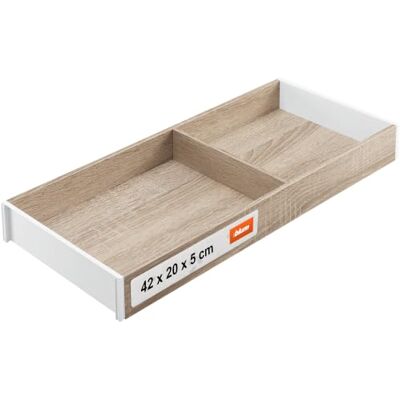 Blum AMBIA-LINE organizer cassetto in decoro legno premium ideale cucina, bagno, armadio uso modulare e tenuta sicura grazie ai piedini antiscivolo 42×22×5 cm Rovere Bardolino Blum AMBIA-LINE organizer cassetto in decoro legno premium ideale cucina, bagno, armadio uso modulare e tenuta sicura grazie ai piedini antiscivolo 42×22×5 cm Rovere Bardolino