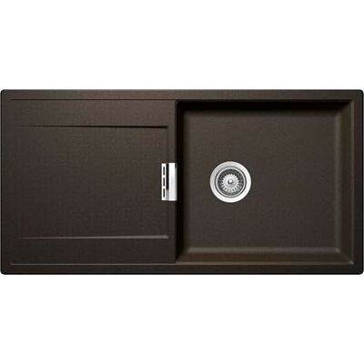 Schock Lavello Cucina 1 Vasca Large Da Appoggio Con Gocciolatoio Reversibile, Magnolia,1000x510, Cristadur, Abbinabile con i Miscelatori, Resistente a Urti e Alte Temperature Schock Lavello Cucina 1 Vasca Large Da Appoggio Con Gocciolatoio Reversibile, Magnolia,1000x510, Cristadur, Abbinabile con i Miscelatori, Resistente a Urti e Alte Temperature