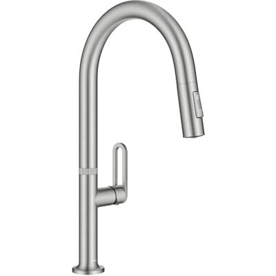 Kraus Vetra Miscelatore monocomando per cucina, 2 funzioni, in acciaio inox antimacchia Kraus Vetra Miscelatore monocomando per cucina, 2 funzioni, in acciaio inox antimacchia