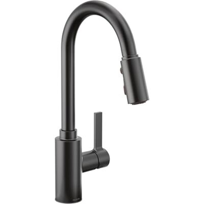 Moen Genta LX Rubinetto da cucina moderno con doccetta estraibile e potere, colore: Nero opaco Moen Genta LX Rubinetto da cucina moderno con doccetta estraibile e potere, colore: Nero opaco