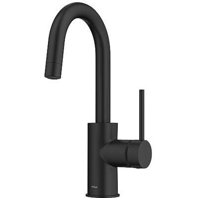 Kraus Oletto Rubinetto monocomando per cucina, montaggio a incasso, montaggio superiore, colore: nero opaco Kraus Oletto Rubinetto monocomando per cucina, montaggio a incasso, montaggio superiore, colore: nero opaco