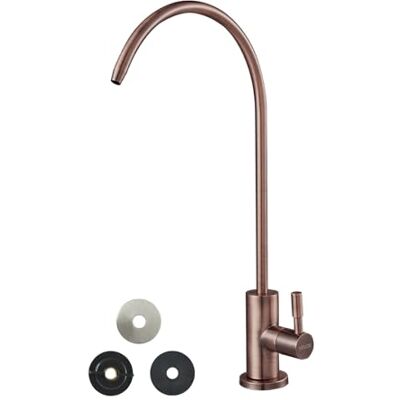 VEVOR Rubinetto in Acciaio Inox, per Acqua Potabile Senza Piombo, Rubinetto a Osmosi Inversa con Valvola in Ottone Massiccio, con Filtro per Acqua per Lavello da Cucina, Bronzo Antico VEVOR Rubinetto in Acciaio Inox, per Acqua Potabile Senza Piombo, Rubinetto a Osmosi Inversa con Valvola in Ottone Massiccio, con Filtro per Acqua per Lavello da Cucina, Bronzo Antico