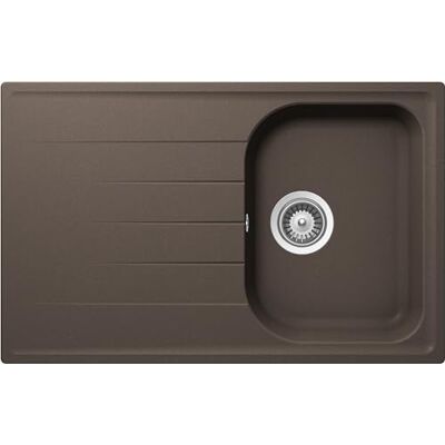 Schock Lavello Cucina Lithos D100S 1 Vasca Small con Gocciolatoio, Vasca Reversibile, Materiale Cristalite®, Mocha, 790x500mm Schock Lavello Cucina Lithos D100S 1 Vasca Small con Gocciolatoio, Vasca Reversibile, Materiale Cristalite®, Mocha, 790x500mm
