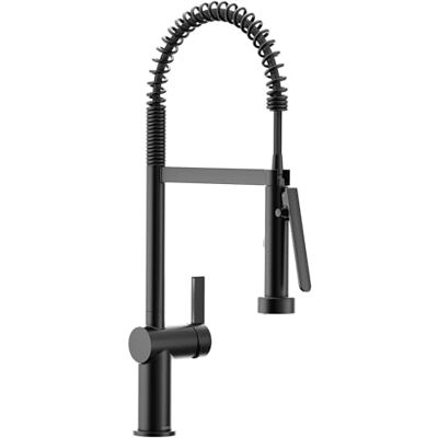 Moen Rubinetto da cucina a molla pre-risciacquo nero opaco CIA con PowerBoost Pro, Moen Rubinetto da cucina a molla pre-risciacquo nero opaco CIA con PowerBoost Pro,